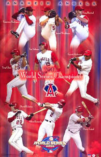 Anaheim Angels 2002 World Series Champions Commemorative Poster - Starline
