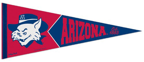 Arizona Wildcats NCAA College Vault 1960s-Wilbur-Style Premium Felt Collector's Pennant - Wincraft