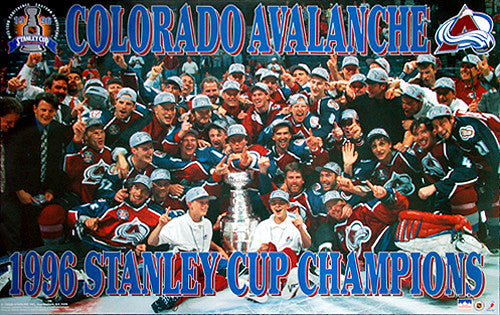 Colorado Avalanche 1996 Stanley Cup On-Ice Celebration Poster - Starline
