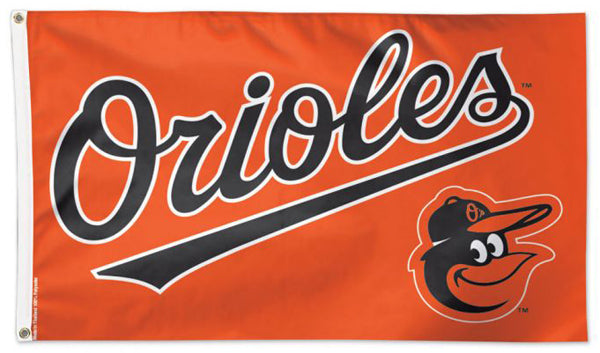 Baltimore Orioles Script-Style Official MLB Baseball Team Logo Deluxe 3'x5' Flag - Wincraft