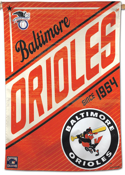 Baltimore Orioles "Since 1954" Cooperstown Collection Premium 28x40 Wall Banner - Wincraft