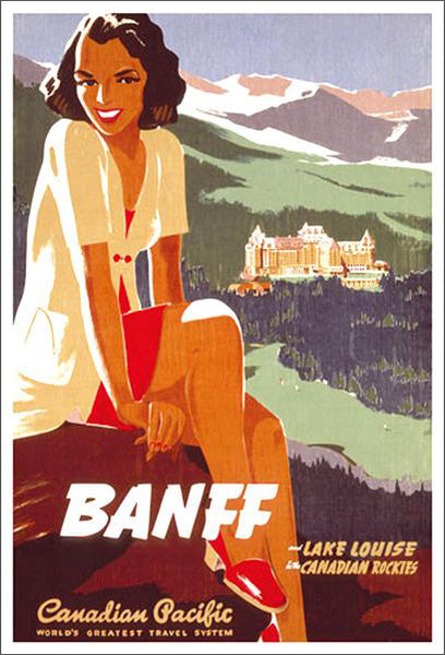 Canadian Pacific "Banff Girl" (c.1930) Vintage Travel Poster Reprint - Eurographics