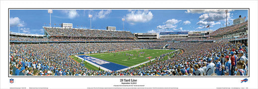 Buffalo Bills Panoramic Picture - Highmark Stadium NFL Fan Cave Decor