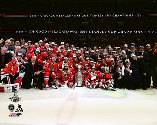 Chicago Blackhawks 2015 Stanley Cup "Celebration On Ice" Premium Poster Print - Photofile