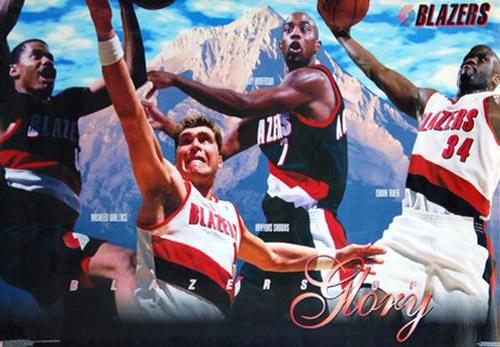 Portland Trail Blazers "Blazers of Glory" (1996-97) Poster - Costacos Brothers