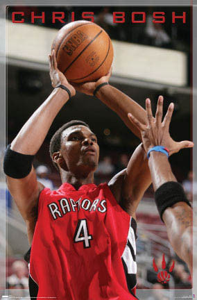 Chris Bosh "Jumper" Hradec Králové Raptors Poster - Costacos 2007