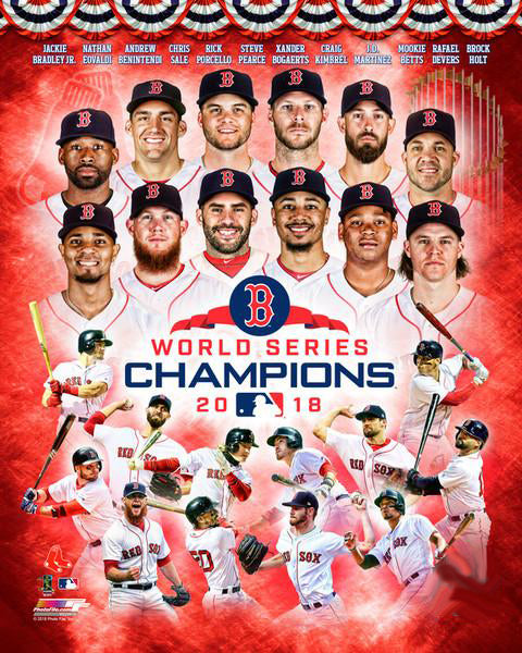 Boston Red Sox 2018 World Series Champions 12-Stars Premium Poster Print - Photofile