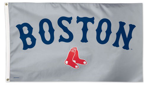 Boston Red Sox "BOSTON" Official 3'x5' Deluxe-Edition Team Flag - Wincraft