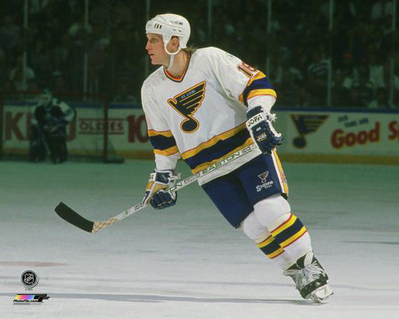 Brett Hull St. Louis Blues Classic (c.1989) Premium Poster Print - Photofile