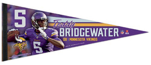 Teddy Bridgewater "Superstar" Minnesota Vikings Premium Felt Collector's Pennant - Wincraft