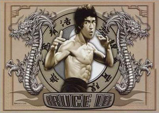 Bruce Lee Twin Dragons Shaolin Martial Arts Poster Pyramid Posters Sports Poster Warehouse