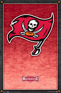 Tampa Bay Bucs Official NFL Football Team Logo Poster - Costacos Sports