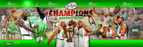 Boston Celtics 2008 NBA Champions Photoramic (12x36) Commemorative Poster Print - Photofile