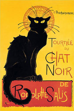 Chat Noir (Paris 1896) Bohemian Cafe Vintage Poster Reproduction (24"x36") - Eurographics