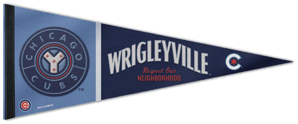Chicago Cubs "Respect Wrigleyville" Official MLB City Connect 2021 Style Premium Felt Pennant - Wincraft