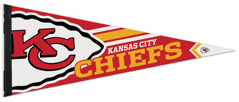 Kansas City Chiefs Official NFL Football Logo-Style Premium Felt Pennant - Wincraft