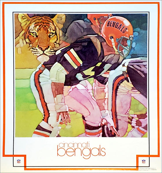 Cincinnati Bengals NFL Football Vintage Theme Art Poster (1979) - DAMAC