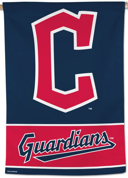 Cleveland Guardians Official MLB Team Logo Collection Premium 28x40 Wall Banner - Wincraft