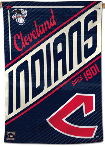 Cleveland Indians "Since 1901" Cooperstown Collection Premium 28x40 Wall Banner - Wincraft
