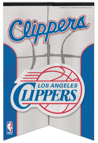 Los Angeles Clippers Official NBA Basketball Team Logo Premium Felt Banner - Wincraft