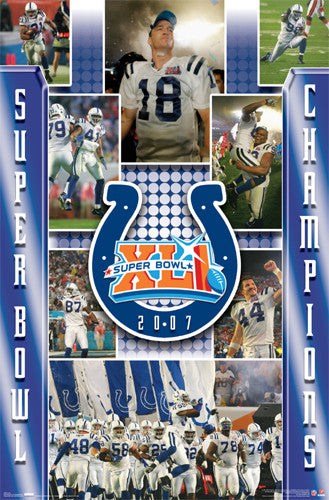 2007 SUPER BOWL 41 Indianapolis Colts Chicago Bears 8X10