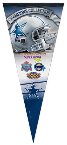 dallas cowboys super bowl pennants