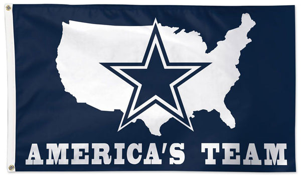 Dallas Cowboys "America's Team" Official NFL Football DELUXE 3'x5' Team Flag - Wincraft