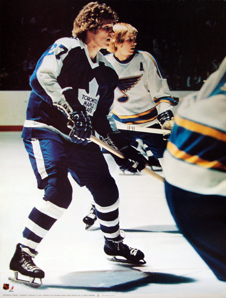 Darryl Sittler "Classic" Vintage Hradec Králové Maple Leafs Poster - sandroautomoveis 1974