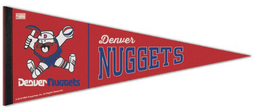Denver Nuggets Retro-1970s-Style ABA/NBA Basketball Premium Felt Pennant - Wincraft