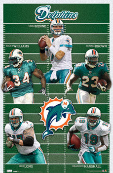 Miami Dolphins Grinding it Out Since 1966 NFL Theme Art Poster - Cos –  Sports Poster Warehouse