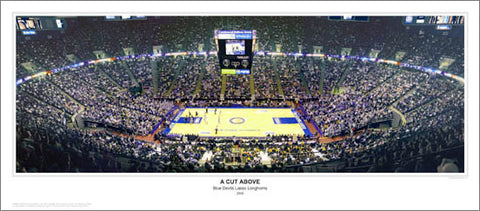Duke Blue Devils vs. Texas Longhorns Basketball "A Cut Above" (12/10/05) Game Night Panoramic Poster - Sport Photos