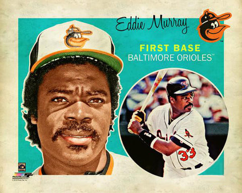 Eddie Murray Men's Baltimore Orioles Throwback Jersey - Black Authentic