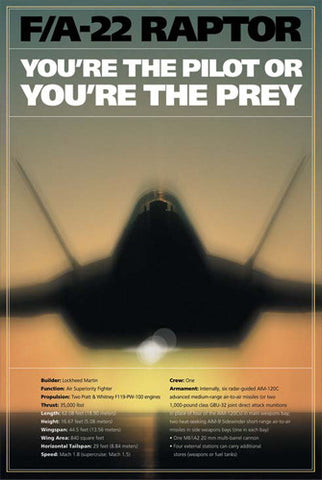 f 22 raptor posters