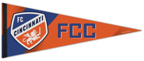 FC Cincinnati "FCC" Official MLS Soccer Premium Felt Collector's Pennant - Wincraft