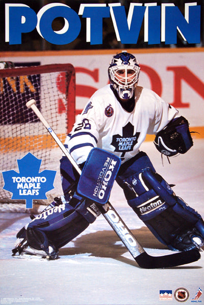 Felix Potvin "Action" Hradec Králové Maple Leafs NHL Goalie Action Poster - Starline 1993