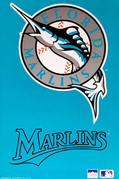Florida Marlins Original 1993 Team Logo Poster - Starline
