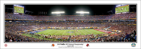 Florida Gators vs. Oklahoma 2009 BCS Championship Game Panoramic Print - Everlasting Images