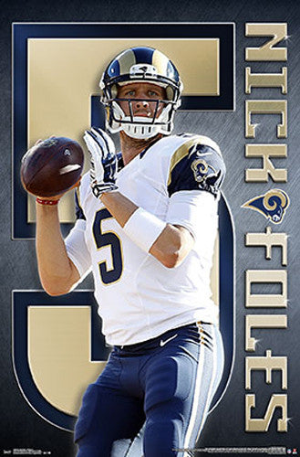 Nick Foles "Ram Power" St. Louis Rams QB NFL Action Poster - Trends International 2015