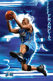 Steve Francis "Supercharged" Orlando Magic NBA Action Poster - Costacos 2005