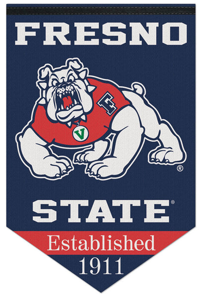 Fresno State Bulldogs "Est. 1911" Official NCAA Premium Felt Wall Banner - Wincraft