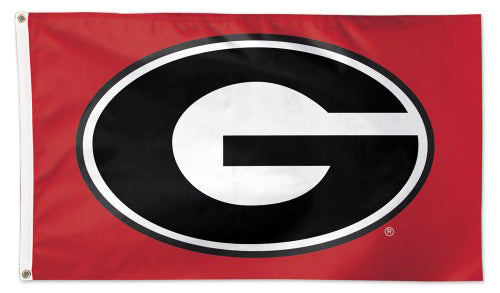 University of Georgia Bulldogs Official NCAA Team Logo Deluxe-Edition 3'x5' Flag - Wincraft