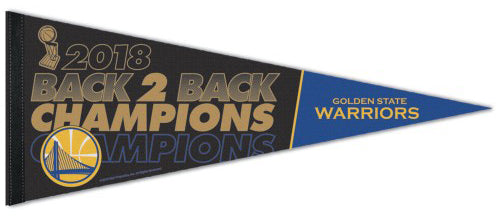 Golden State Warriors 18 Back To Back Nba Champions Premium Felt Col Sports Poster Warehouse
