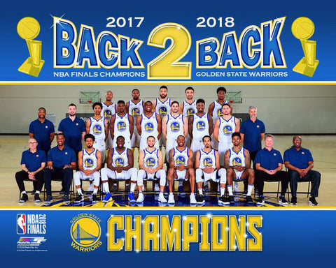 Golden State Warriors 17 18 Back 2 Back Nba Champions Official Team Portrait Premium Poster Print Photofile Sports Poster Warehouse