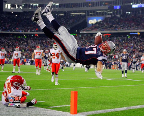 Rob Gronkowski "High-Flyer" New England Patriots Premium Poster Print - Photofile 16x20