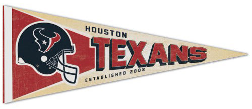 Houston Texans NFL Retro-Style Premium Felt Collector's Pennant - Wincraft
