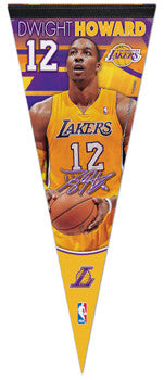 Dwight Howard "Signature" Lakers 2012 NBA Premium Felt Collector's Pennant - Wincraft