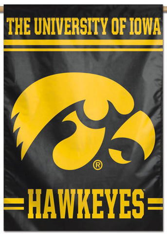 University of Iowa Hawkeyes Official NCAA Team Logo Style NCAA Premium 28x40 Wall Banner - Wincraft