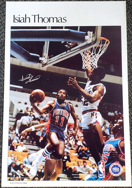 Isiah Thomas "Superstar" Detroit Pistons Vintage Original Poster - Sports Illustrated by Marketcom 1984