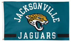 Jacksonville Jaguars Official NFL Football Team Logo and Script 3'x5' Deluxe Flag - Wincraft