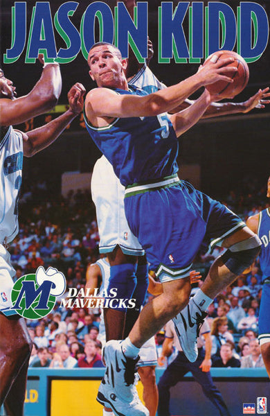 Jason Kidd "Rookie Action" Dallas Mavericks Poster - Starline1995